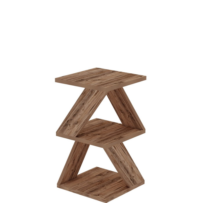 Hanah Home Mesa auxiliar Albeni Atlantic Pine Pino Atlantico Tablero de Partículas Melamina 29.6x54.2x29.6 cm